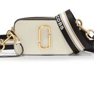 Marc Jacobs Cream and Black Crossbody Bag
